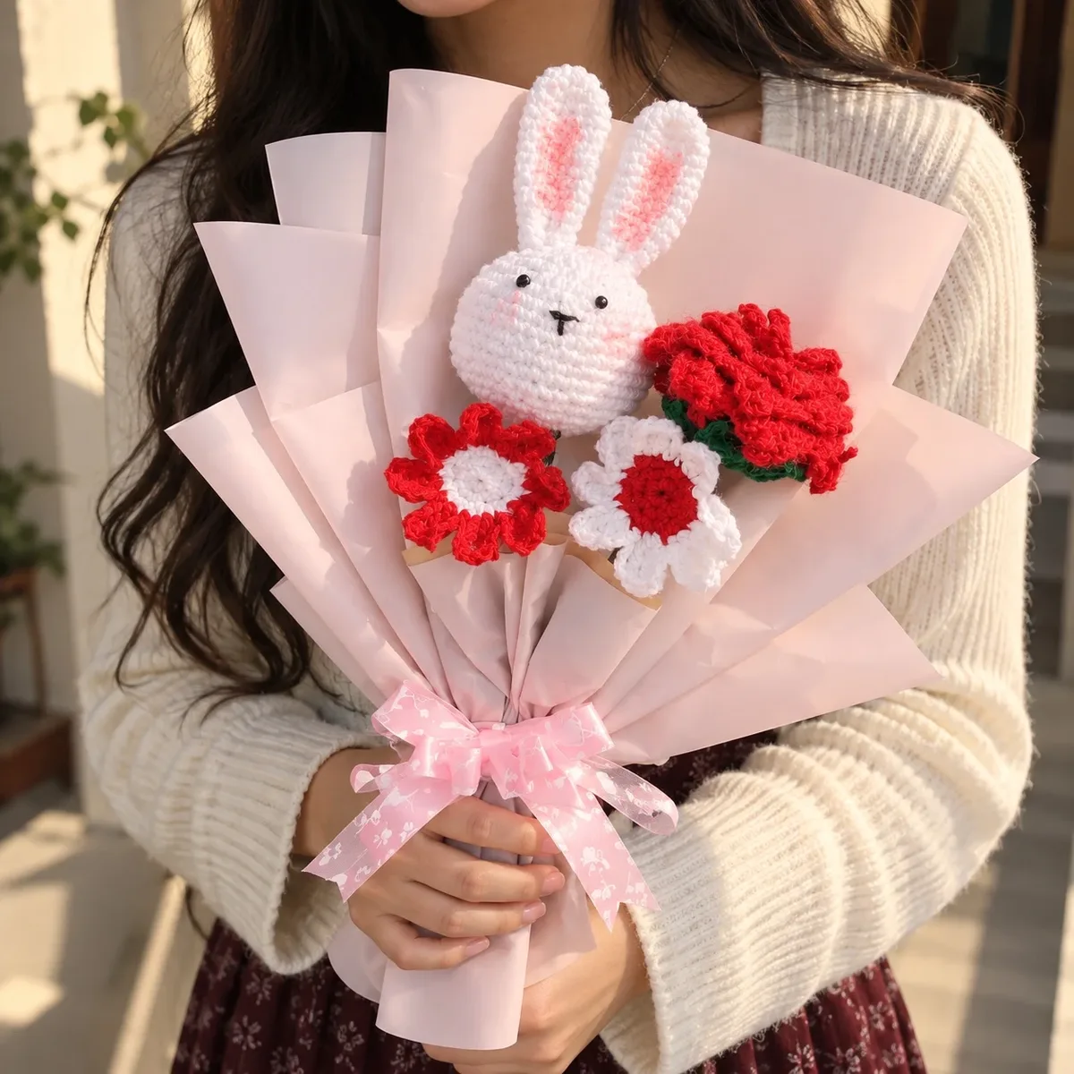 Crochet Bunny Bouquet — photo 1